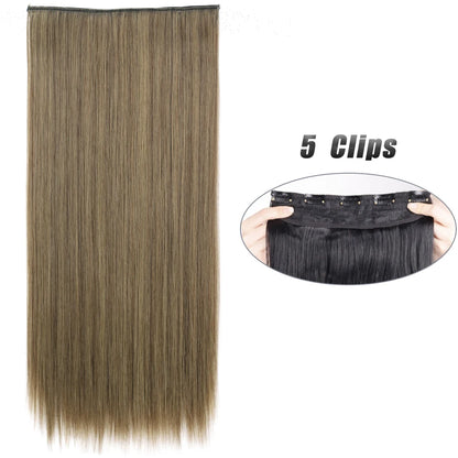 Voluminous Clip-In Hair Extensions 80cm For Fuller Long Hair Look