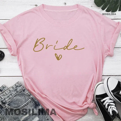 Women’s Luxe Team Bride Shirts - Bachelorette Party Bridesmaids Wedding Female Tops