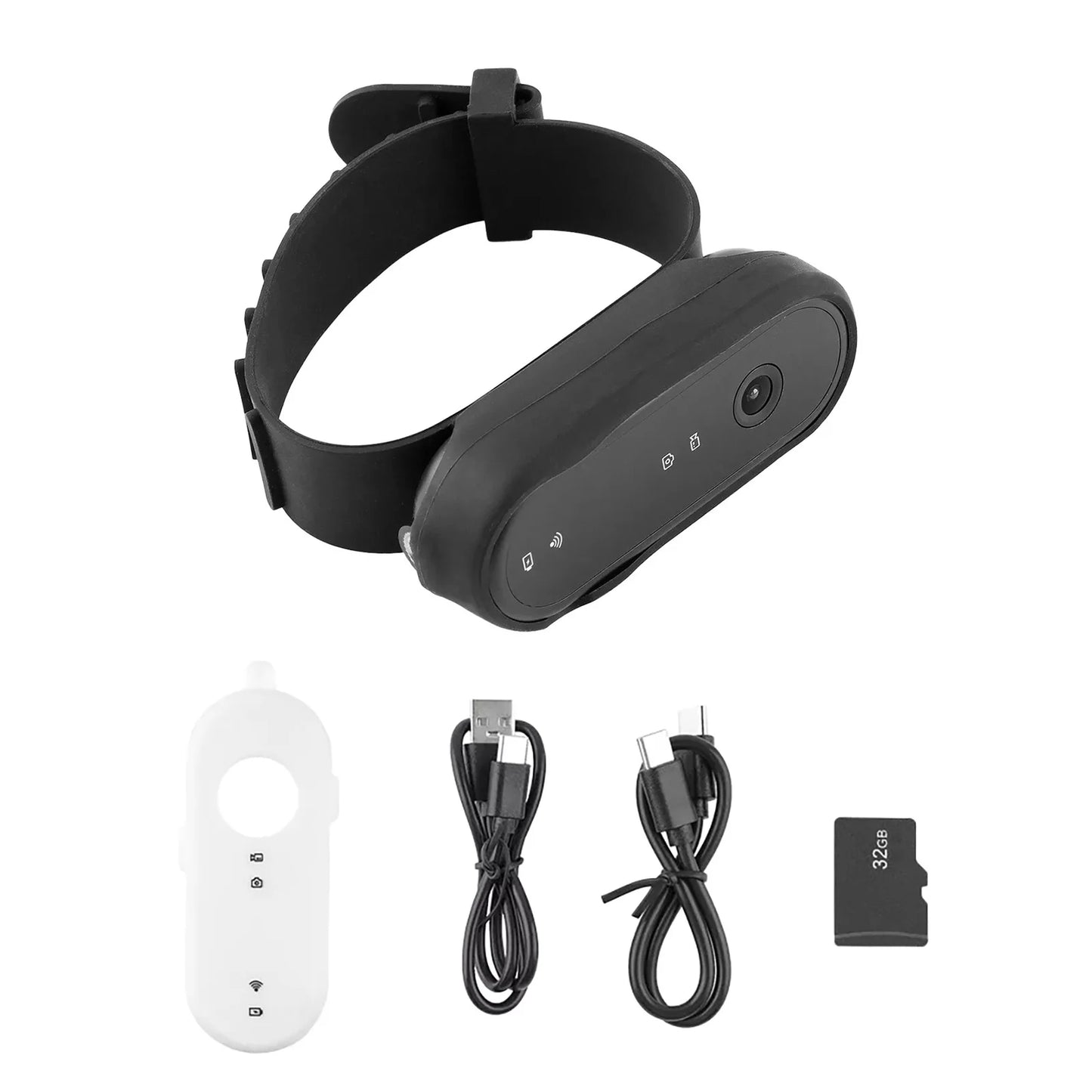 2-in-1 Pet Camera Collar - The ultimate fusion of pet POV and home security. Wireless Pet Dog Cat Collar Camera 120 Degree Wide Angle Pet Sports Action Camera Monitor For Video Records Indoor Outdoor 32GB