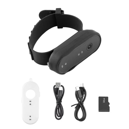 2-in-1 Pet Camera Collar - The ultimate fusion of pet POV and home security. Wireless Pet Dog Cat Collar Camera 120 Degree Wide Angle Pet Sports Action Camera Monitor For Video Records Indoor Outdoor 32GB