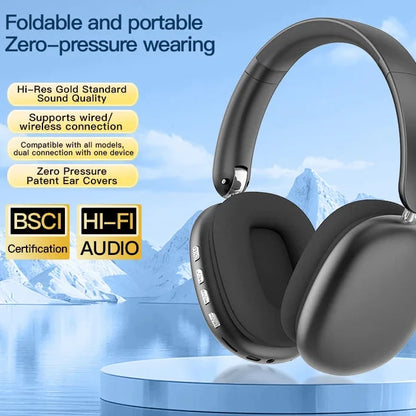 Bluetooth over-ear headphones with active noise cancellation