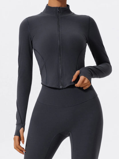 Ultra-Soft Fabrics Casual Tight Sports Jackets Women Zipper Yoga Clothes Quick-Dry Long Sleeve SPORTSWEAR REVOLUTION