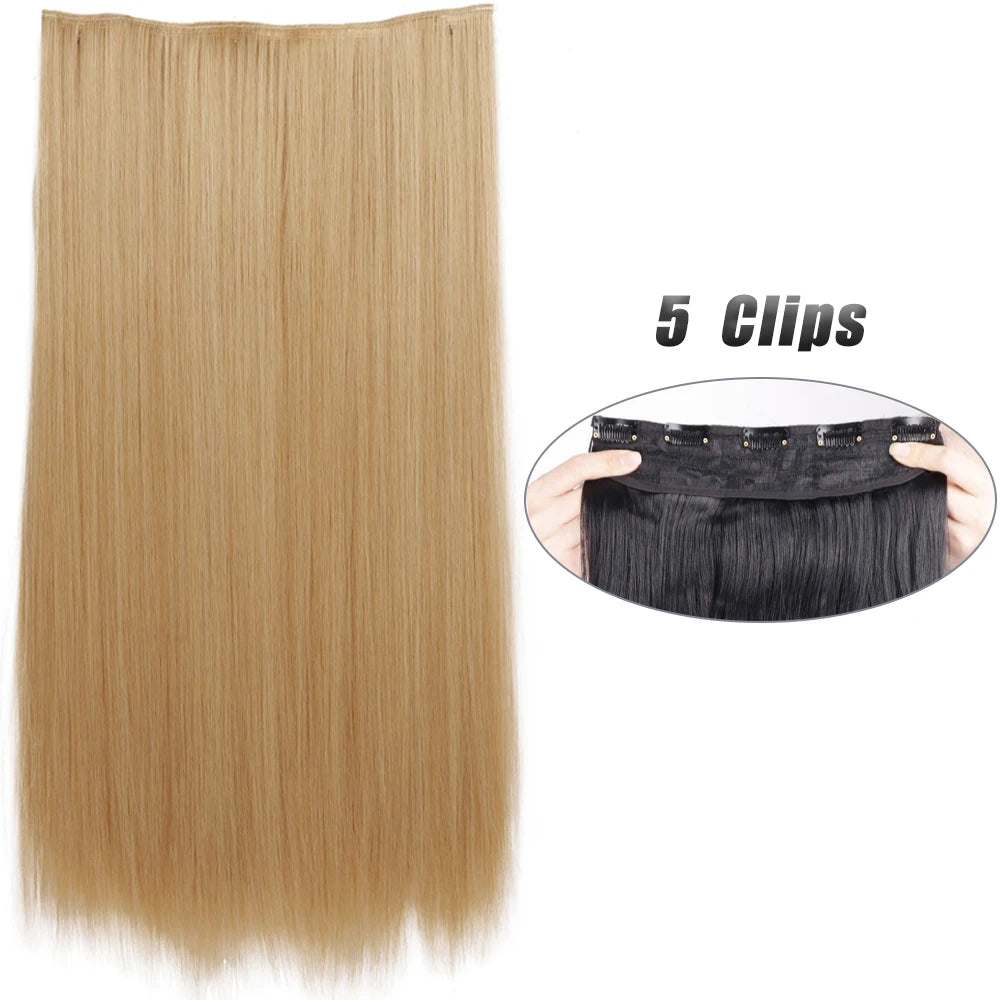 Wavy Clip In Hair Extensions Five Clip Set for Fuller Waves
