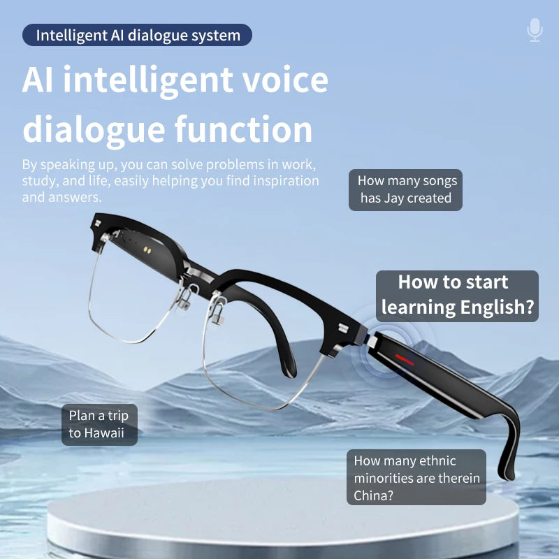 Smart Translate Glasses With Bluetooth Calling And Noise Canceling Music