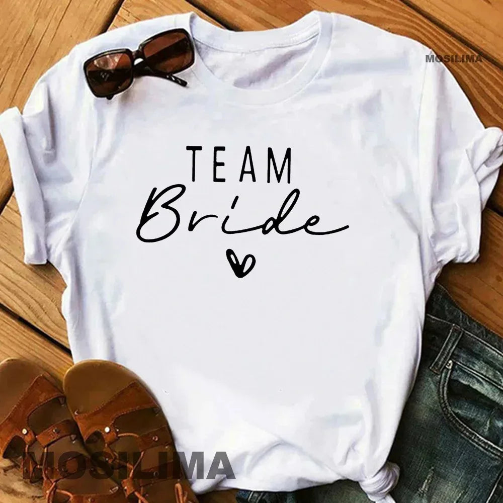 Women’s Luxe Team Bride Shirts - Bachelorette Party Bridesmaids Wedding Female Tops