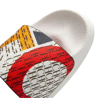Soft Women Beach Slippers With Letter Print Design For All Day Wear And Resort Style