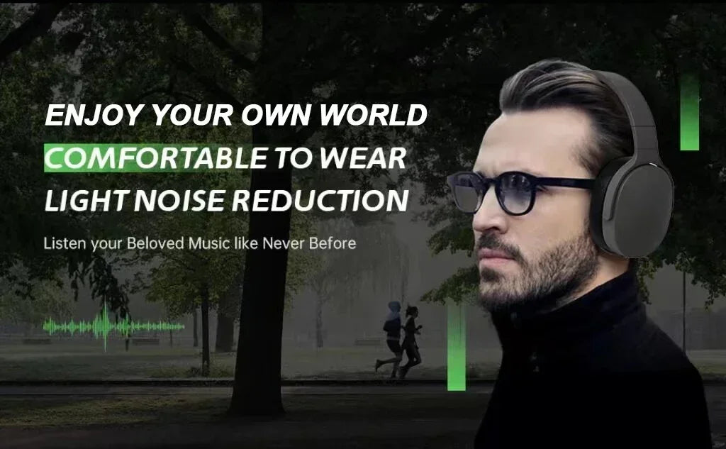 Wireless Over Ear Bluetooth Headphones With ANC And HD Mic