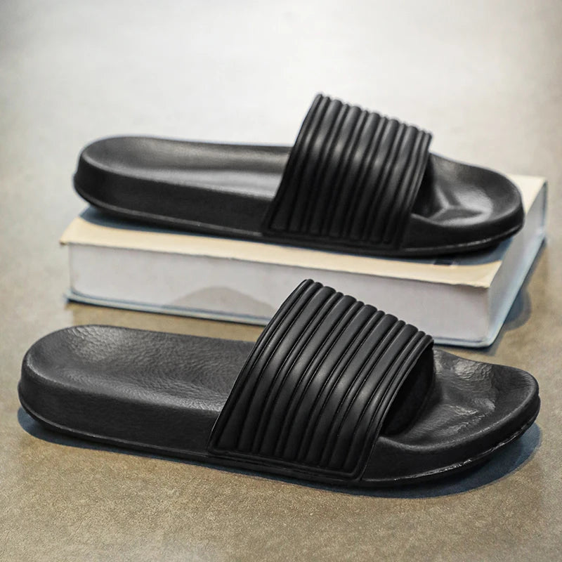 Non-Slip Slippers for Men and Women with Cushioned Comfort Beach Ready