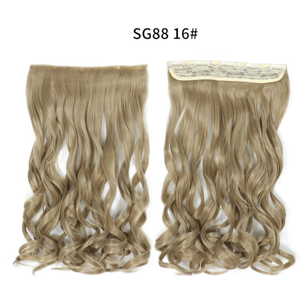 Long Clip In Hair Extensions for Length and Volume 22 Inch