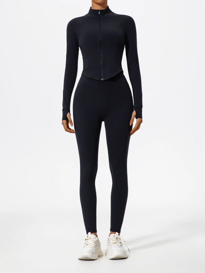 Ultra-Soft Fabrics Casual Tight Sports Jackets Women Zipper Yoga Clothes Quick-Dry Long Sleeve SPORTSWEAR REVOLUTION