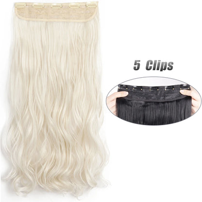 Wavy Clip In Hair Extensions Five Clip Set for Fuller Waves