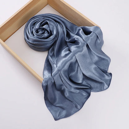 Women's Chiffon Hijab Silk Scarf Loose Fit Headwrap Shawl Bandana Turban