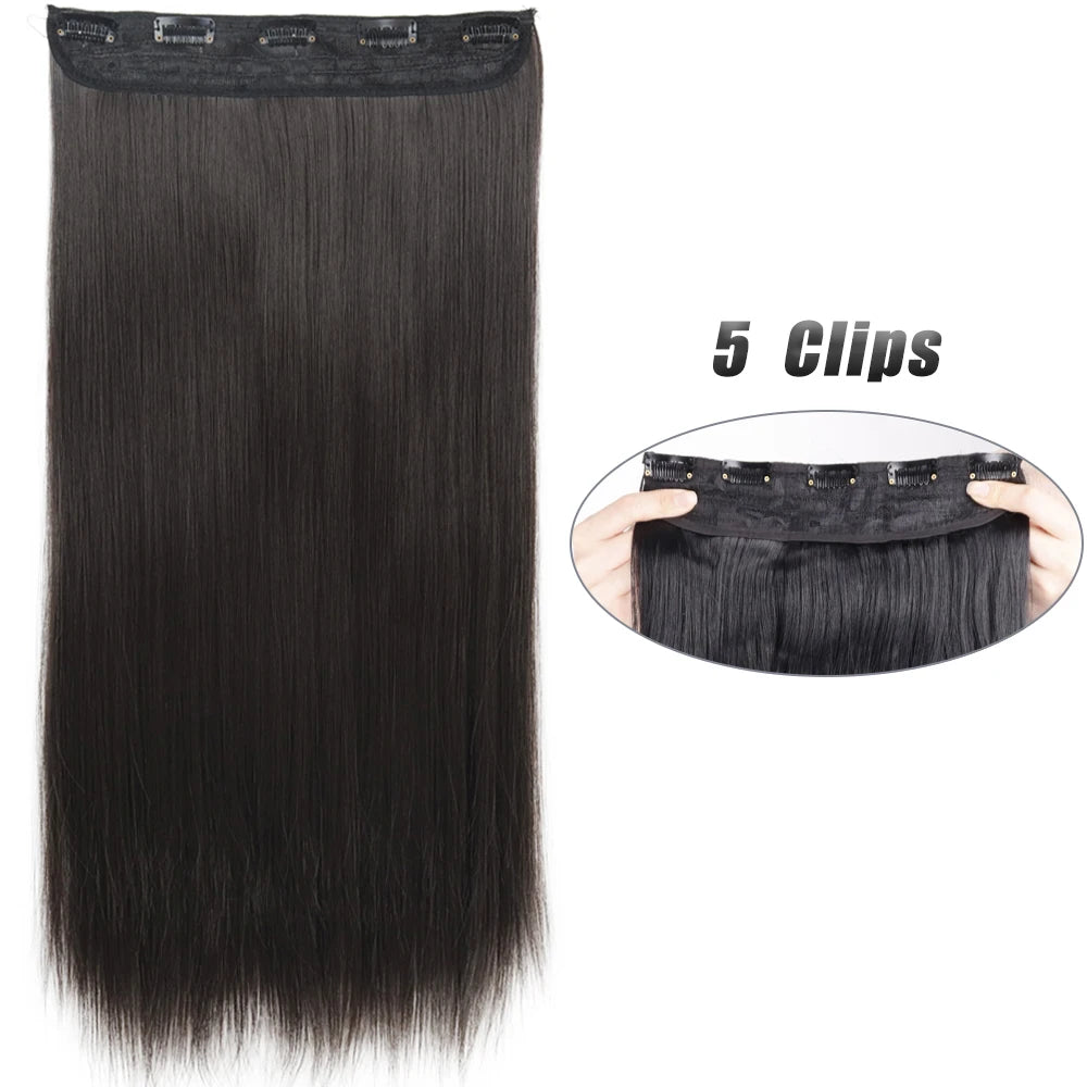 Wavy Clip In Hair Extensions Five Clip Set for Fuller Waves