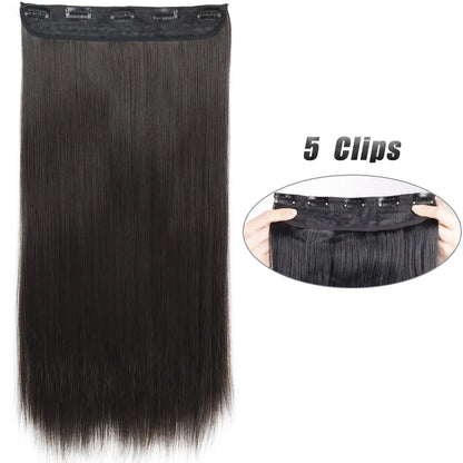 Wavy Clip In Hair Extensions Five Clip Set for Fuller Waves