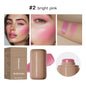 Pink Beauty Multi-use Blush Stick For Lips Cheek Long-lasting Hydrating Highlights Brighten Soft Natural Flush Cream Blush Stick