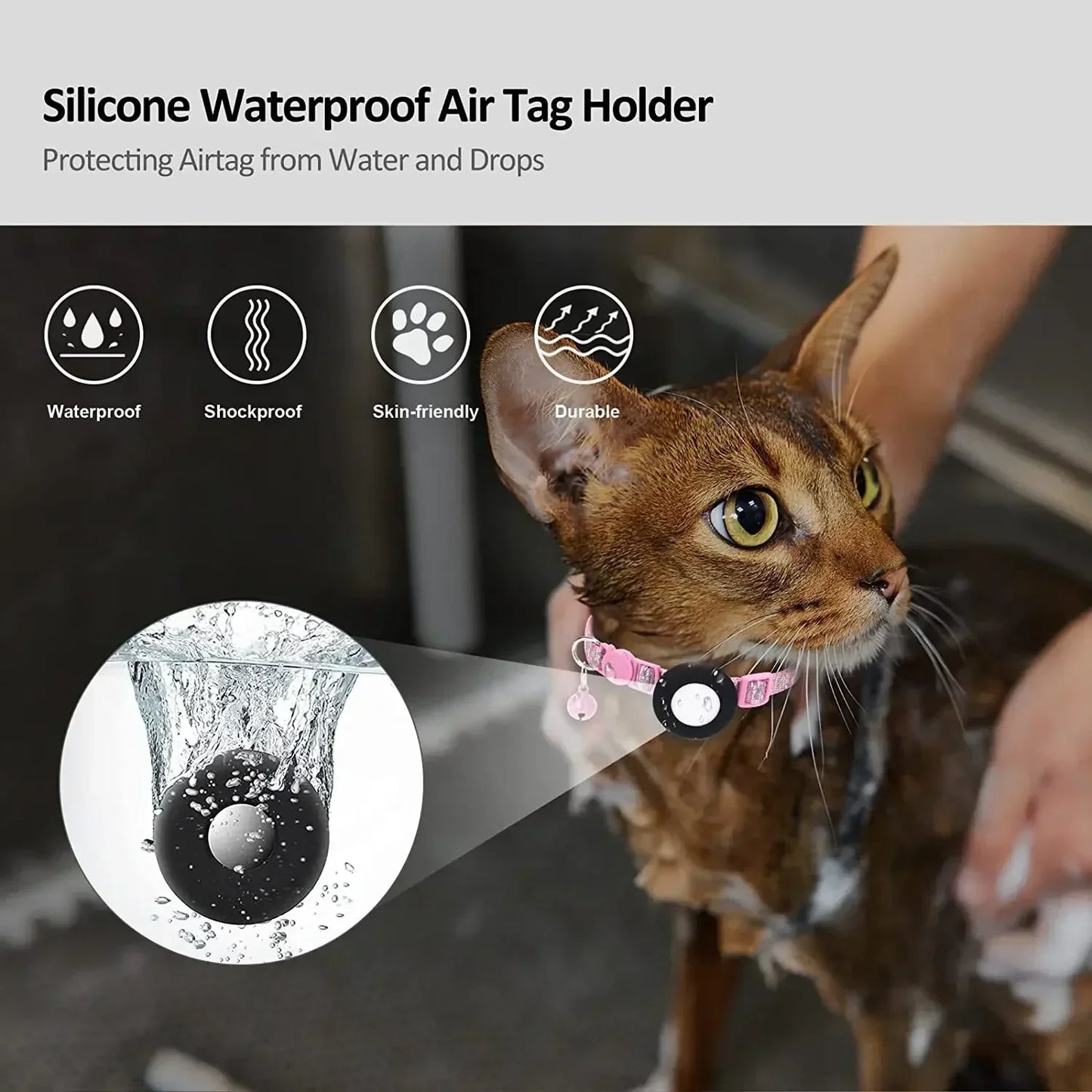 Reflective GPS Pet Tracker Collar With Breakaway Waterproof Housing