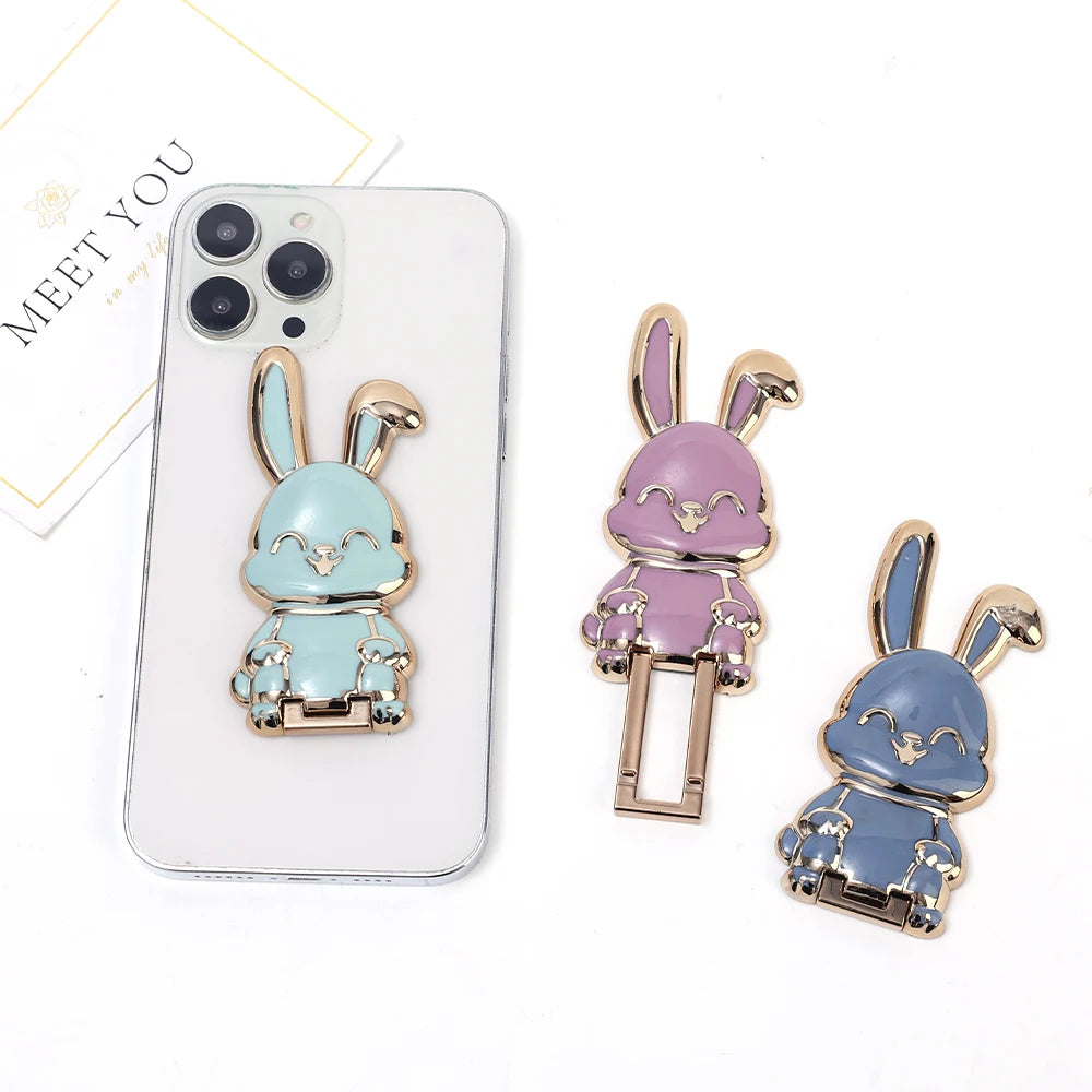 Universal Finger Ring Holder Phone Stand Mini Pull Rod Back Sticker