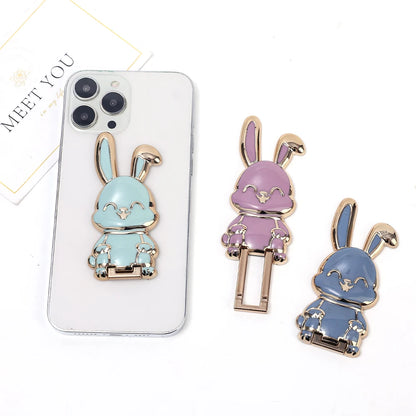 Universal Finger Ring Holder Phone Stand Mini Pull Rod Back Sticker