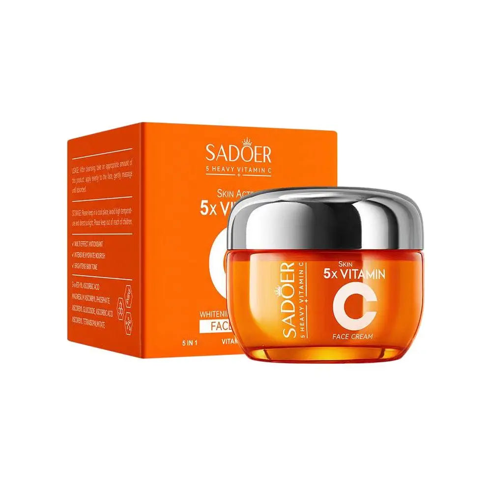 Vitamin C skincare with face cream serum or toner options