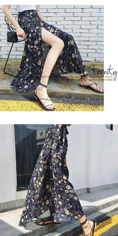 Women's Linen Skirt Wrap With High Waist A-Line Midi Silhouette And Lightweight Draping
