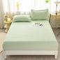 Soft Bedsheet Simple Style Bed Cover Single/Queen/King Size Bed Linen Home Fitted Sheets 침대시트 (Pillowcase Need Order)