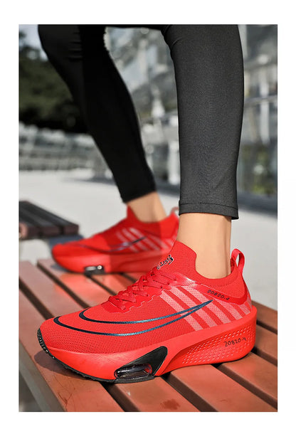 Breathable Sneakers for Marathon Training Cushioned Insole Nonslip Grip