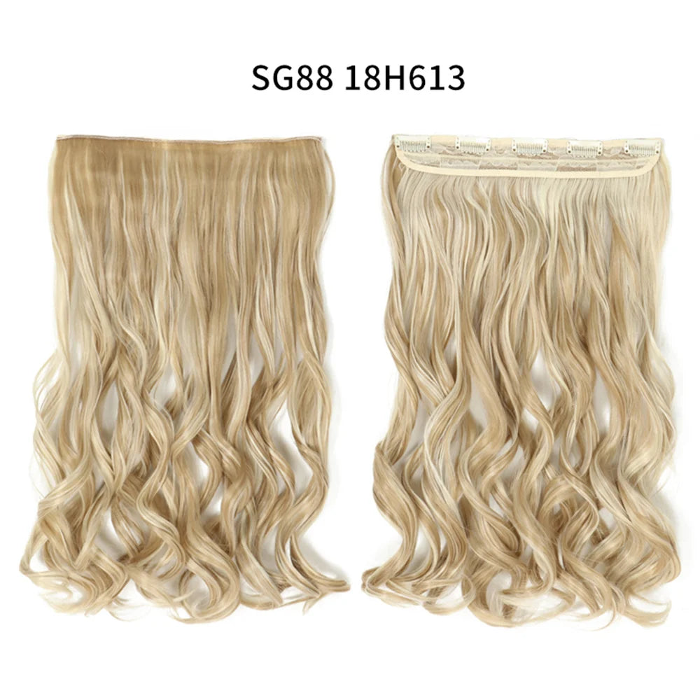 Long Clip In Hair Extensions for Length and Volume 22 Inch