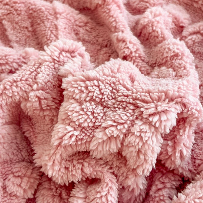 Floral Fitted Sheet with 3D Embroidery and Non Slip Deep Pockets