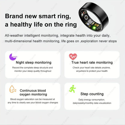 Smart ring tracking sleep heart rate and blood oxygen