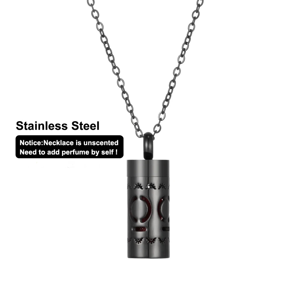 Women’s Stainless Steel Aromatherapy Diffuser Necklace For Essential Oils