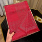 Women's Elegant Silky Scarf Shawl with Tatting Weave Detail