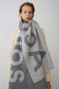 Warm Cashmere Scarf with Large Monogram for Everyday Ease and Style