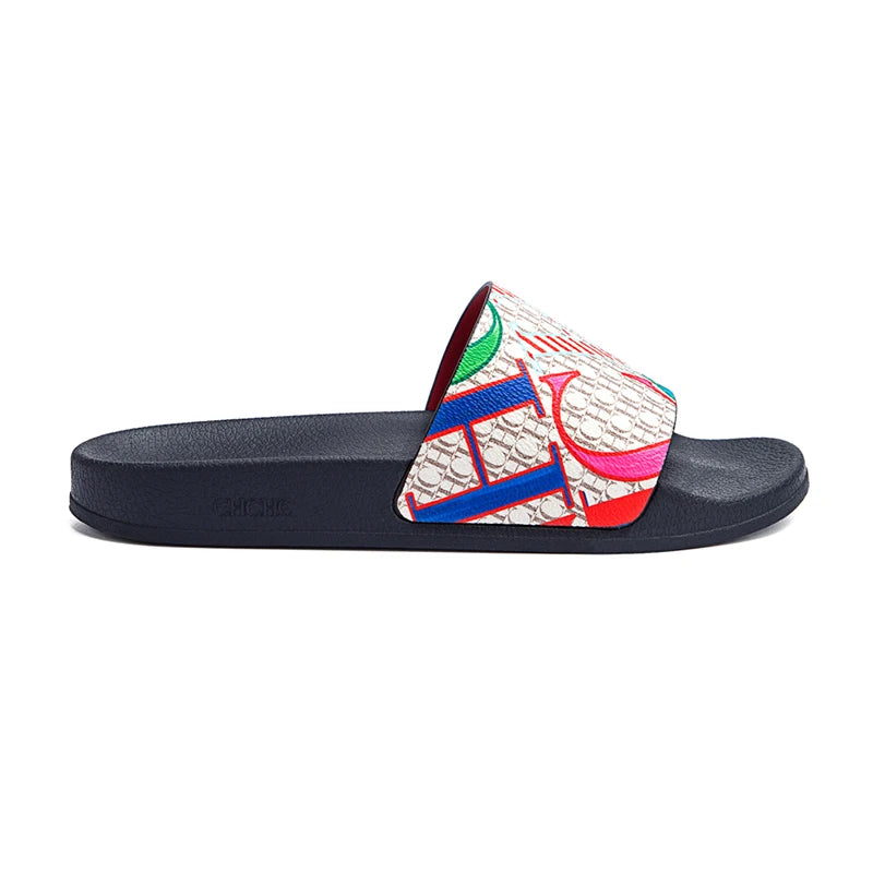 Soft Women Beach Slippers With Letter Print Design For All Day Wear And Resort Style