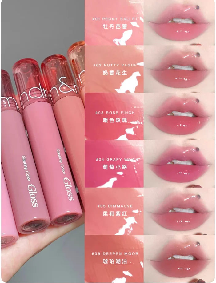 Hydrating Korean Lip Gloss with soft Shine for Mirror-Like Finish