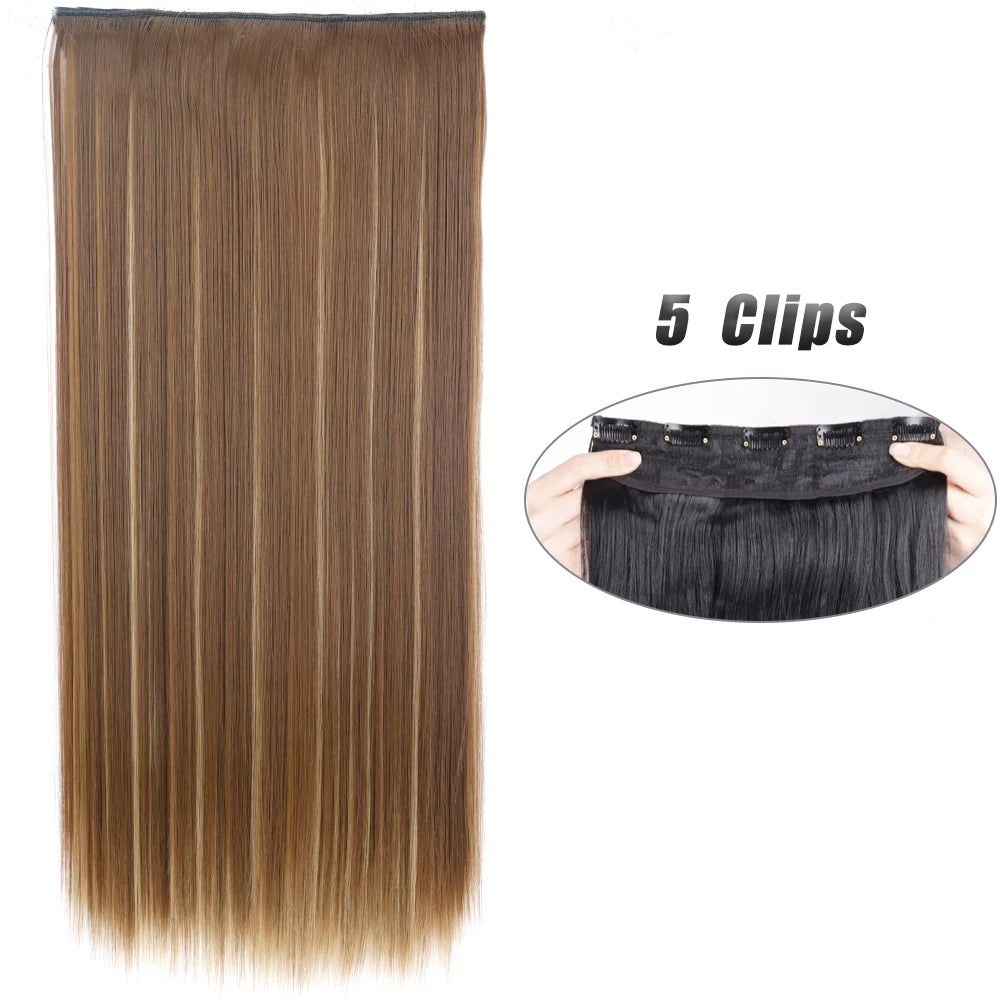 Voluminous Clip-In Hair Extensions 80cm For Fuller Long Hair Look