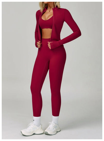 2-3PCS Yoga Suit Women Tracksuit Sports Bra High Waist Leggings Shorts Outfit Gym Set Fitness Push Up FITNESS REVOLUTION