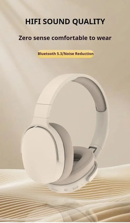 Wireless Over-Ear Headphones With ANC Bluetooth 5.3 HD Mic
