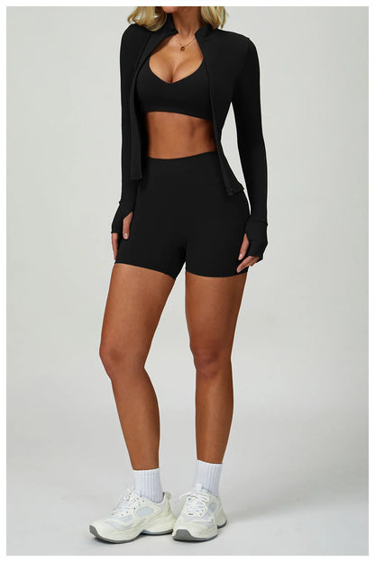 2-3PCS Yoga Suit Women Tracksuit Sports Bra High Waist Leggings Shorts Outfit Gym Set Fitness Push Up FITNESS REVOLUTION