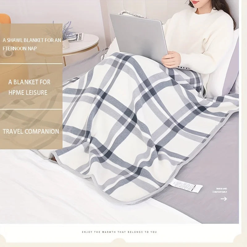 Soft Wearable Blanket Shawl for Office and Home Use Breathable Warmth