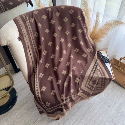 Golden Thread Shawl Lightweight Draping for Resort Wear