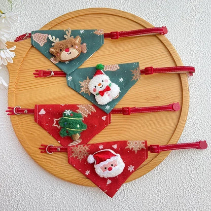 Cat Bow Tie Collar With Bell In Soft PP Cotton Adjustable For Festive Wear