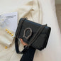 Textured Leather Crossbody Bag With Crocodile Pattern And Durable Build And Everyday Chain Strap