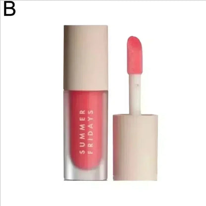 Iced Coffee Butter Lip Balm Moisturizing Transparent Lipstick Set Smooth Soft Tube Mirror Lip Gloss Lip Makeupv
