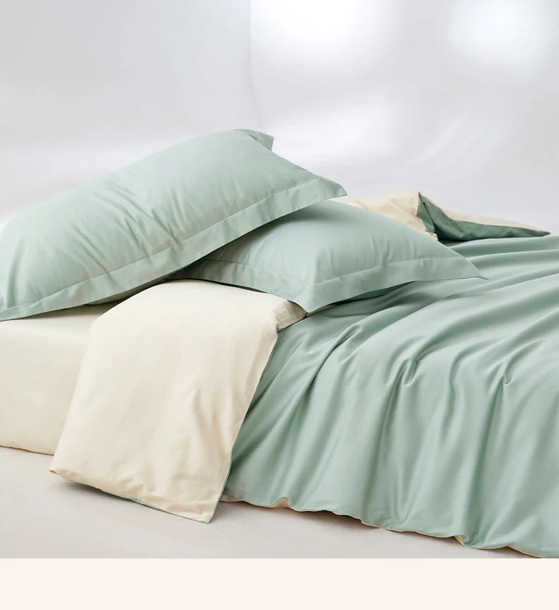 Soft Cotton Bedding Set with 800 Thread Count Duvet Cover and Sheets