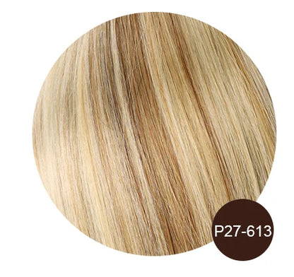 Clip In Hair Extensions 7 Pieces Human Hair 22inch #99J Burgundy Red For Bold & Vibrant Style