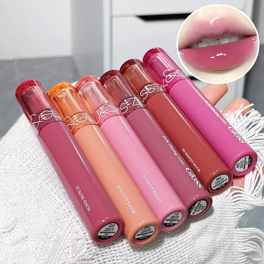 Hydrating Lip Gloss with Glassy Water Shine for Plump Lips