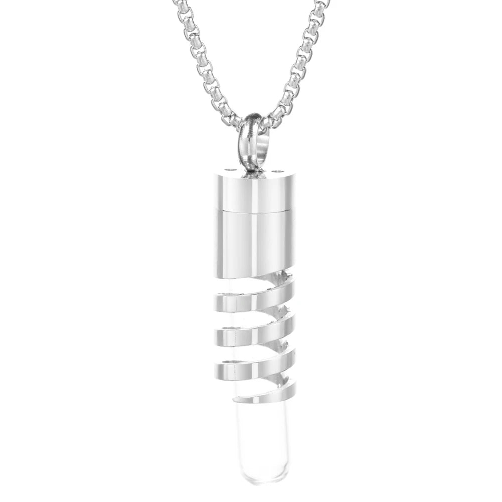 Women’s Diffuser Necklace Stainless Steel Bottle Oil Storage