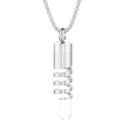 Women’s Diffuser Necklace Stainless Steel Bottle Oil Storage