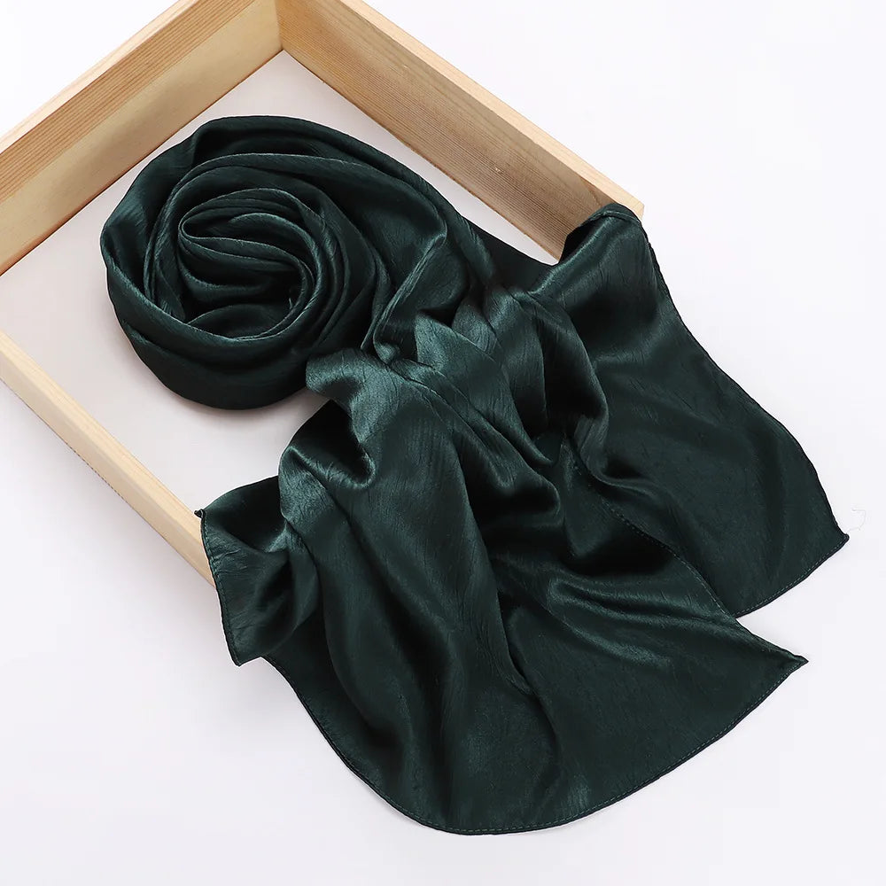 Women's Chiffon Hijab Silk Scarf Loose Fit Headwrap Shawl Bandana Turban