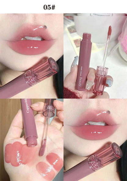 Hydrating Lip Gloss with Glassy Shine for Everyday Wear Rich Color